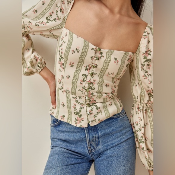Reformation Tops - Reformation Cera Floral Top